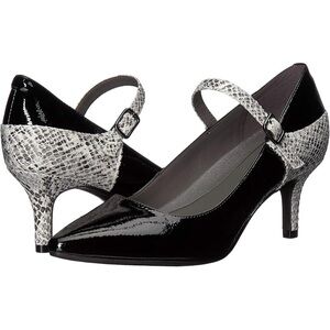 A2 by Aerosoles Black and White Mary Jane Heels